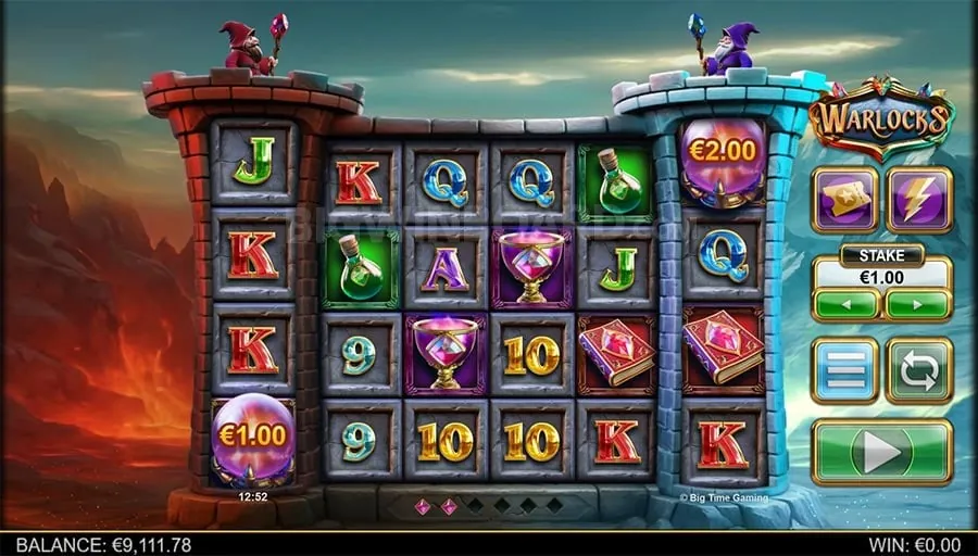 Online poker table with players